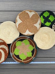Assorted Set of 7 African Baskets 7.5”-12” Wall Baskets Set