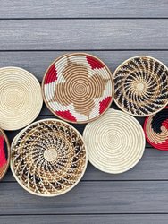 Assorted Set of 8 African Baskets 7.5”-12” Wall Baskets Set