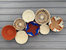Assorted Set of 8 African Baskets 7.5”-12” Wall Baskets Set