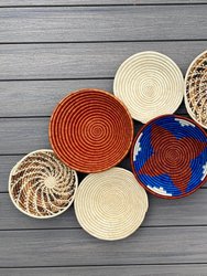 Assorted Set of 8 African Baskets 7.5”-12” Wall Baskets Set