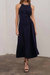 Side Cut Out Dress In Navy - Navy