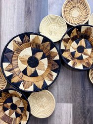 Moon’s Assorted Set Of 11 African Baskets 7.5”-12” Wall Baskets Set, Wall Hanging Decor, African Wall Basket, Boho Wall Art