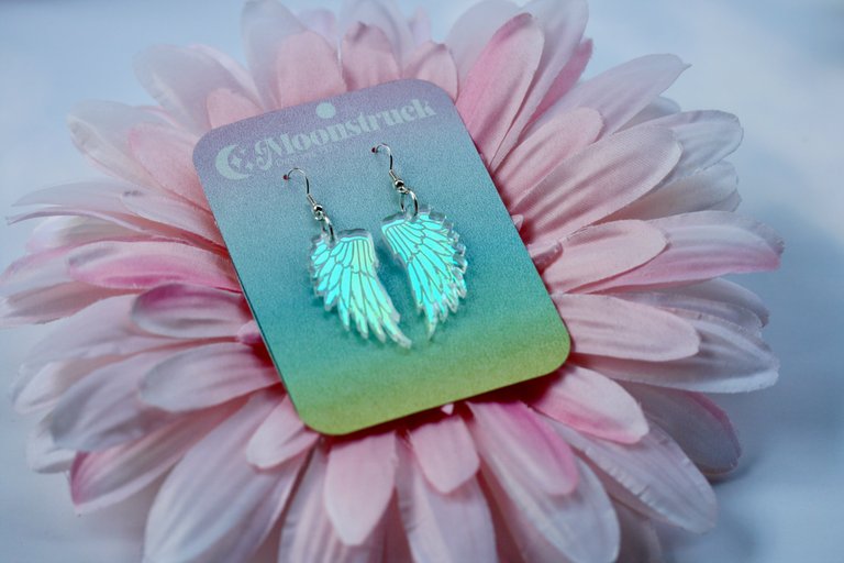 Wing Earrings - Iridescent