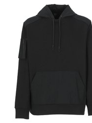 Men'S Perido Cotton Hoodie Sweatshirt - Black