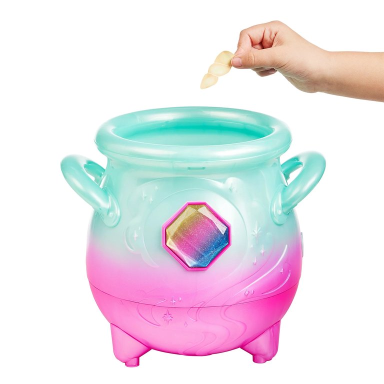 Magic Mixies Magical Misting Cauldron with Exclusive Interactive 8 inch Rainbow Plush Toy and 50+ Sounds