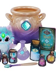 Magic Mixies Magical Misting Cauldron with Interactive 8 inch Blue Plush Toy and 50+ Sounds and Reactions