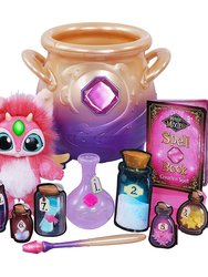 Magic Mixies Magical Misting Cauldron With Interactive 8" Pink Plush Toy and 50+ Sounds And Reactions