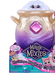 Magic Mixies Magical Misting Cauldron With Interactive 8" Pink Plush Toy and 50+ Sounds And Reactions