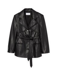 Boy Faux Leather Coat