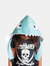 Shark - Kids Backpack with Detachable Hood - Water-Repellent