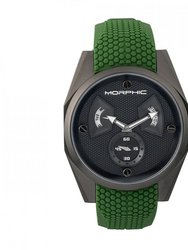 M34 Series Men's Watch With Day/Date - Black/Green