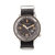 M58 Series Nato Leather-Band Watch With Date - Gunmetal/Black