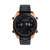 M76 Series Drum-Roll Strap Watch - Black/Rose Gold - Bracelet