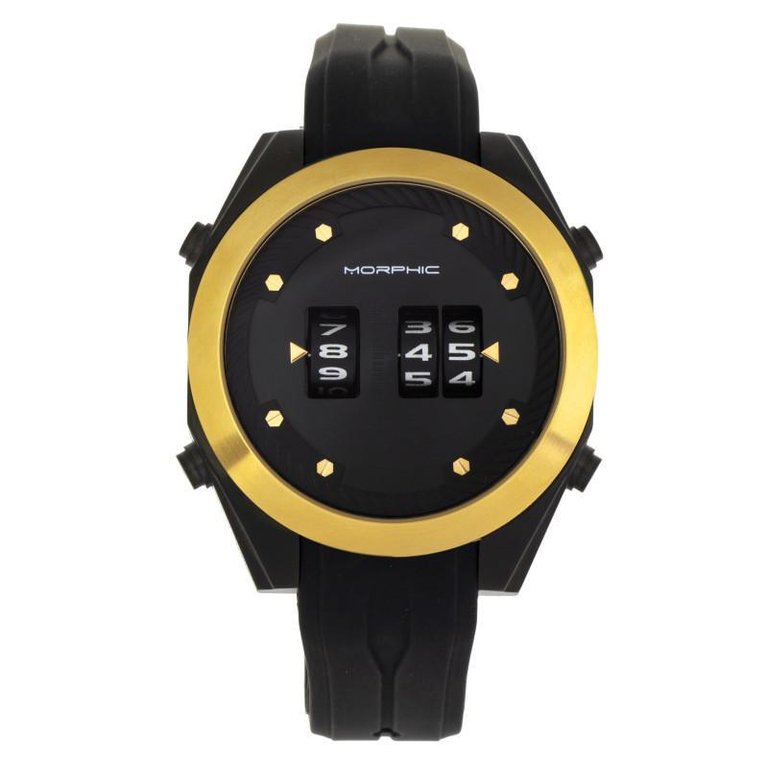 M76 Series Drum-Roll Strap Watch - Black/Gold