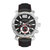 M89 Series Chronograph Leather-Band Watch With Date - Black
