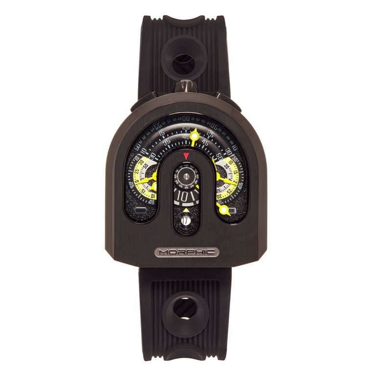 M95 Series Chronograph Strap Watch With Date - Black/Green