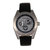 Morphic M46 Series Leather-Band Men's Watch w/Date - Black/Charcoal