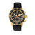 Morphic M51 Series Chronograph Leather-Band Watch w/Date - Gold/Black