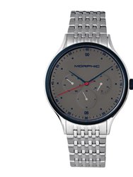 Morphic M65 Series Men's Watch With Day/Date - Silver/Grey