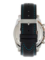 Morphic M73 Series Chronograph Leather-Band Watch