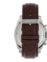 Morphic M73 Series Chronograph Leather-Band Watch