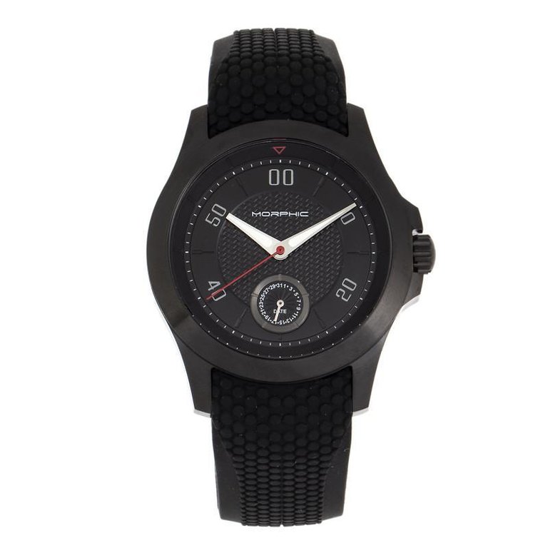 Morphic M80 Series Bracelet Watch w/Date - Black - Strap