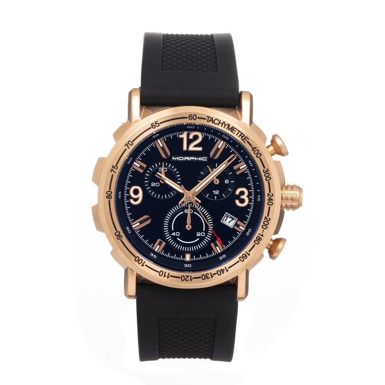 Morphic M93 Series Chronograph Strap Watch w/Date - Blue