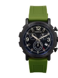 Morphic M93 Series Chronograph Strap Watch w/Date - Green