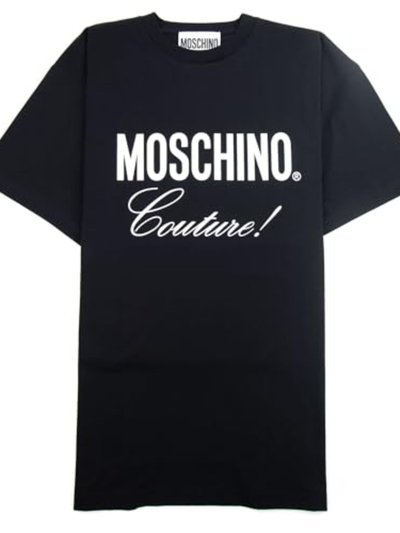 Moschino Men's Navy Blue Script Logo Short Sleeve T-Shirt product