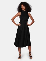 Coralie Satin Midi Dress