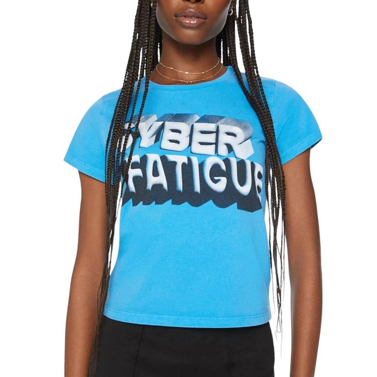 The Cropped Itty Bitty Goodie Shirt In Cyber Fatigue - Cyber Fatigue