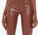 The Mid Rise Dazzler Ankle Vegan Leather Pants In Friar Brown