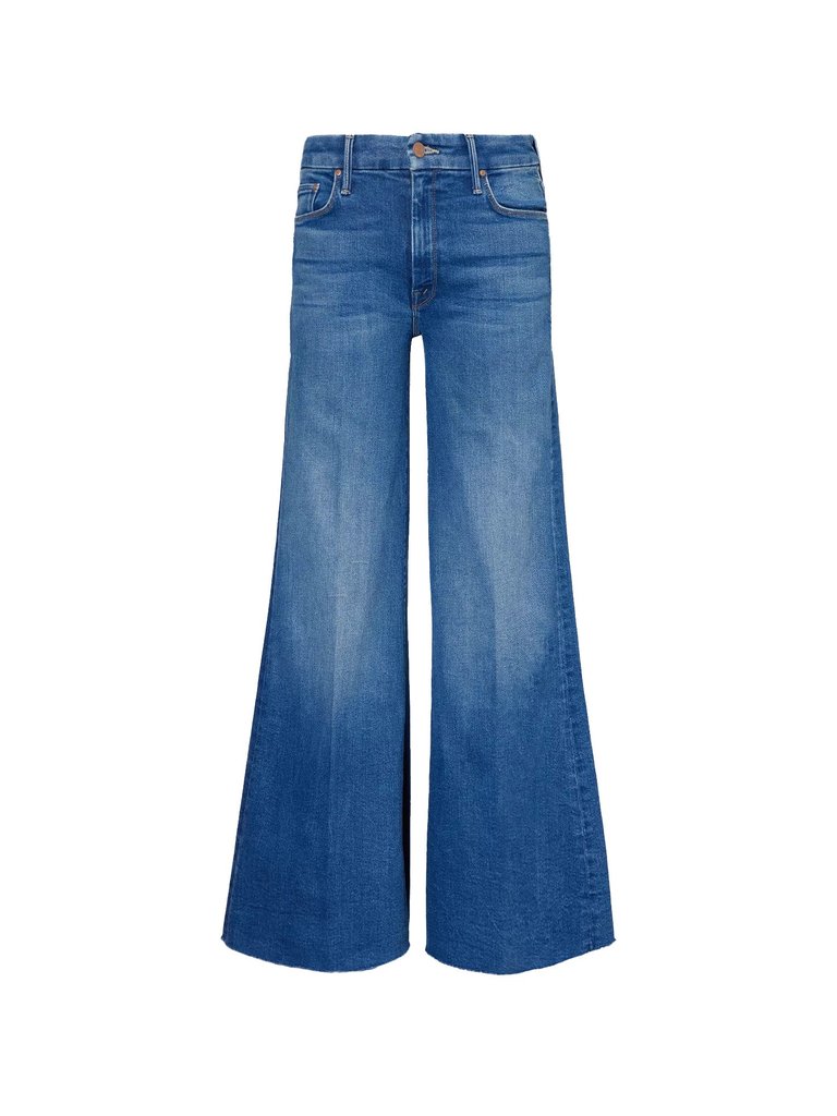 Mother Women's The Roller Fray Jeans, Work Hard Play Hard - Work Hard Play Hard