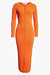 Ambra Long Dress - Orange