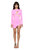 Ariel Long Sleeve Mini Dress - Pink