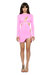 Ariel Long Sleeve Mini Dress - Pink