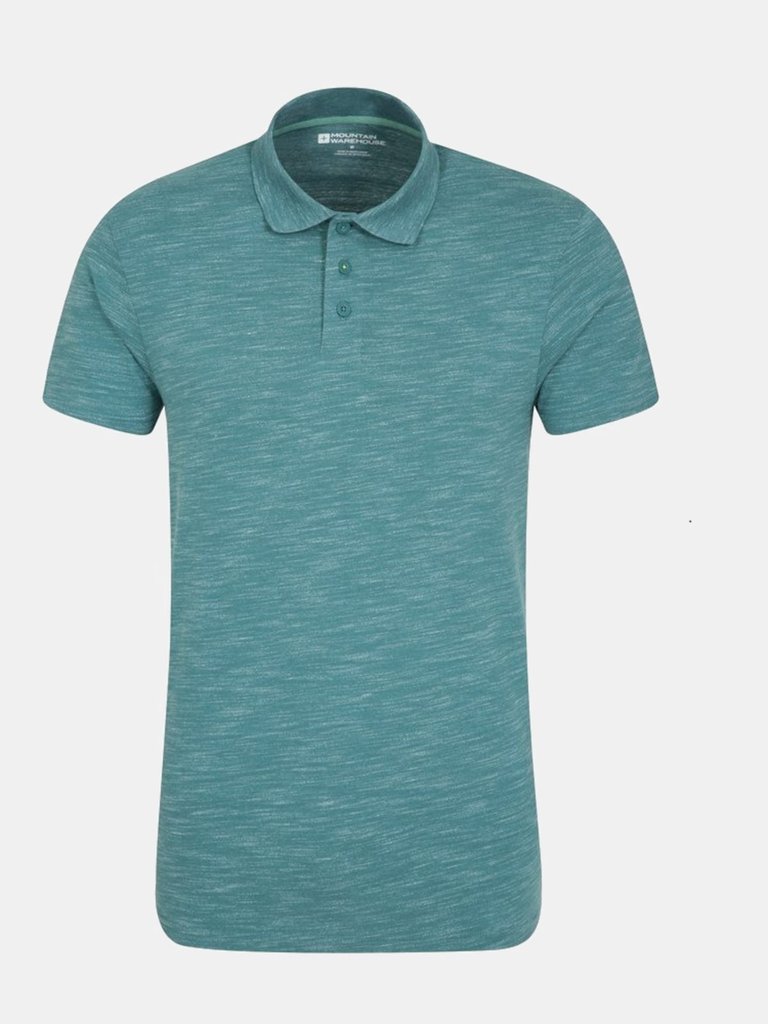 Mens Hasst Marl Polo T-Shirt - Teal - Teal