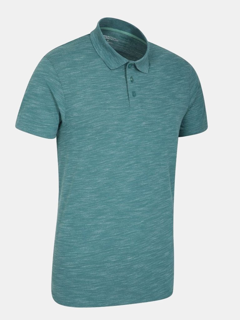 Mens Hasst Marl Polo T-Shirt - Teal