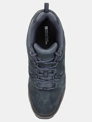 Mens Outdoor III Suede Walking Shoes- Navy