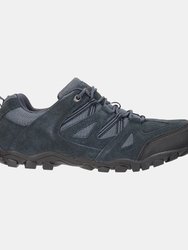 Mens Outdoor III Suede Walking Shoes- Navy