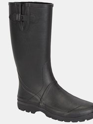 Mens Rubber Galoshes - Black - Black