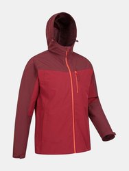 Mountain Warehouse Mens Brisk Extreme Waterproof Jacket - Red