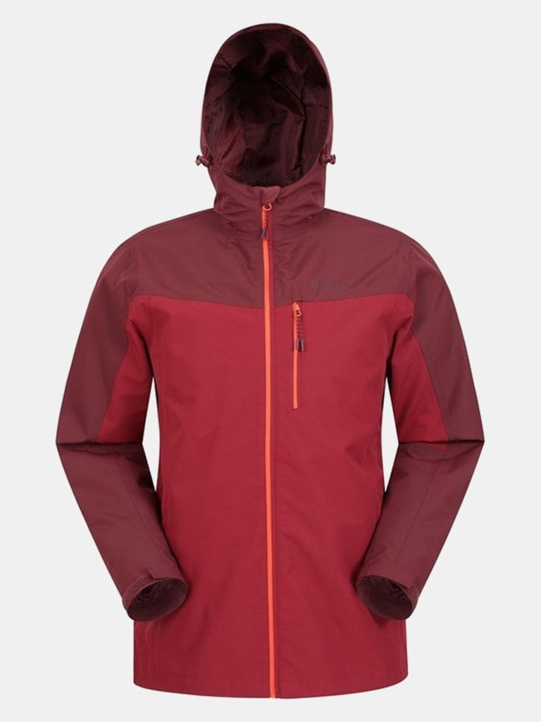 Mountain Warehouse Mens Brisk Extreme Waterproof Jacket - Red - Red