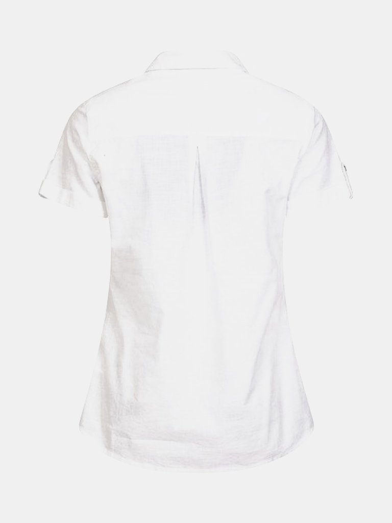 Womens Coconut Short Sleeved Shirt - White