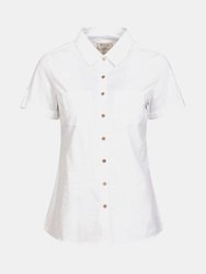Womens Coconut Short Sleeved Shirt - White - White
