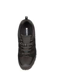 Womens/Ladies Belfour Suede Outdoor Walking Shoes - Black - Black