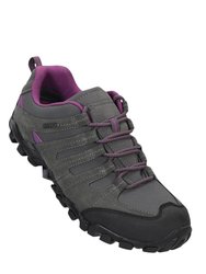 Womens/Ladies Belfour Suede Outdoor Walking Shoes - Gray - Gray