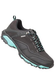 Womens/Ladies Collie Waterproof Walking Shoes - Black - Black