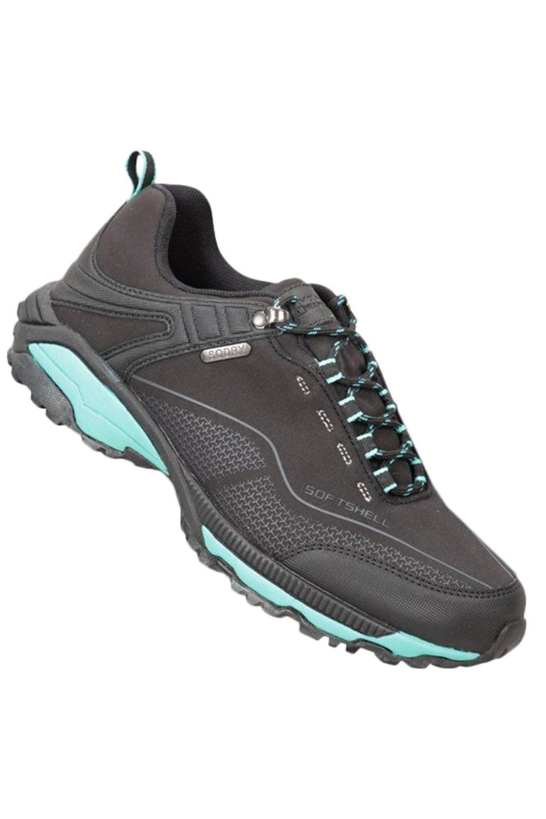 Womens/Ladies Collie Waterproof Walking Shoes - Black - Black