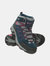 Womens/Ladies Rapid Waterproof Suede Walking Boots - Navy